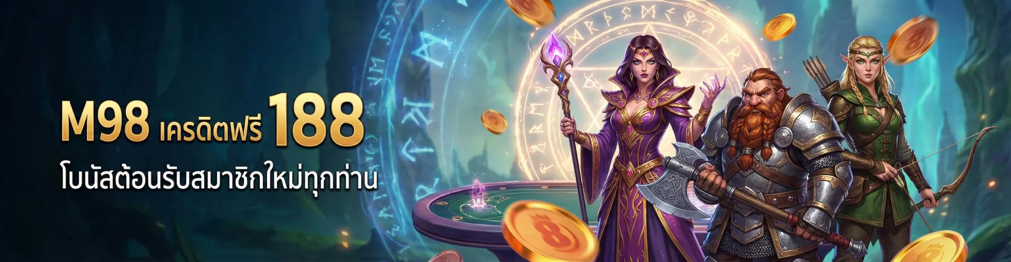 m98 เครติดฟรี 188